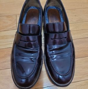Men's 11.5 Burgundy Johnston & Murphy Leather Loafers